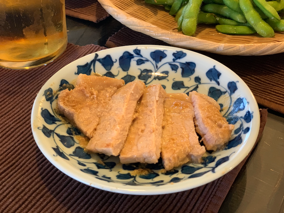 寄居名物 みねぎし肉店 さんの逸品 豚肉のみそ漬け を美味しく頂きました あらかわプレス